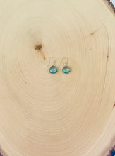 Load image into Gallery viewer, Aquamarine Tear Drop Beads Dangle Earrings