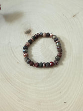Load image into Gallery viewer, Red Jasper And Copper Beaded Stretch Bracelet