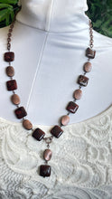 Load image into Gallery viewer, Red Jasper And Copper Necklace
