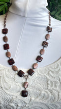 Load image into Gallery viewer, Red Jasper And Copper Necklace