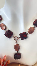 Load image into Gallery viewer, Red Jasper And Copper Necklace
