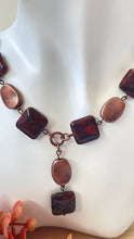 Load image into Gallery viewer, Red Jasper And Copper Necklace