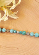 Load image into Gallery viewer, Amazonite Beaded And Silver Clasp Bracelet