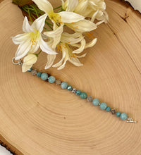 Load image into Gallery viewer, Amazonite Beaded And Silver Clasp Bracelet