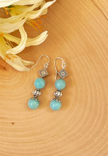Load image into Gallery viewer, Amazonite Beaded And Silver Clasp Bracelet