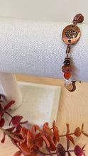 Load image into Gallery viewer, Carnelian and Copper Toggle Bracelet