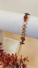 Load image into Gallery viewer, Carnelian and Copper Toggle Bracelet