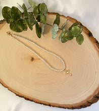 Load image into Gallery viewer, Baroque pearl and gold filled choker necklace