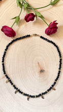 Load image into Gallery viewer, Black Onyx and Brass Choker Necklace