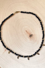 Load image into Gallery viewer, Black Onyx and Brass Choker Necklace