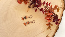 Load image into Gallery viewer, Orange Jasper And Carnelian Dangle Earrings