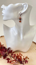 Load image into Gallery viewer, Orange Jasper And Carnelian Dangle Earrings