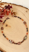 Load image into Gallery viewer, Carnelian and Copper Toggle Bracelet