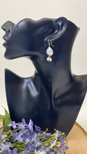 Load image into Gallery viewer, Sand Dollar Pearl Dangle Earrings
