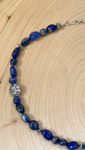 Load image into Gallery viewer, Tumbled Lapiz Lazuli Choker Necklace