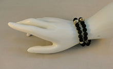Load image into Gallery viewer, Beaded Unisex Bracelet With Lava Stone And Silver Beads