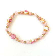 Load image into Gallery viewer, Vintage Crystal and Ceramic Beaded Dangle Ear Rings