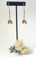 Load image into Gallery viewer, Gold Beaded Dangle Statement Ear Rings
