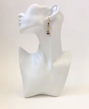Load image into Gallery viewer, Purple Crystal Dangle Beaded Ear rings