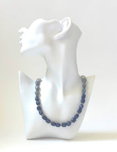 Load image into Gallery viewer, Lapis lazuli gemstone choker necklace, gift for her, anniversary gift