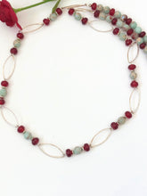 Load image into Gallery viewer, Imperial Jasper and Sterling Silver Marquis Link Necklace