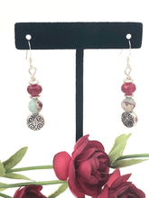 Load image into Gallery viewer, Imperial Jasper and Sterling Silver Marquis Link Necklace