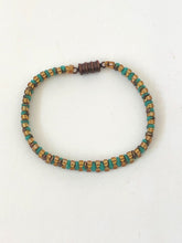 Load image into Gallery viewer, Blue Crystal Woven Beaded Bracelet With Magnetic Clasp