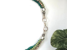 Load image into Gallery viewer, Multi-strand beaded choker necklace