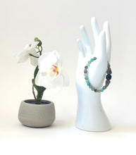 Load image into Gallery viewer, Lapis Lazuli Nugget Gemstone And Silver Stretch Bracelet