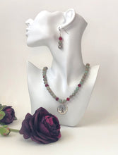 Load image into Gallery viewer, Imperial Jasper Gemstone Tasseled Bracelet With Sterling Silver Charm