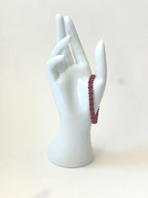 Load image into Gallery viewer, Red And Gold Crystal Beaded Bracelet With Magnetic Clasp