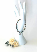 Load image into Gallery viewer, Beaded Fancy Jasper Bracelet With Sterling Silver Celtic Charm