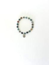 Load image into Gallery viewer, Beaded Fancy Jasper Bracelet With Sterling Silver Celtic Charm