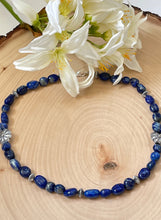 Load image into Gallery viewer, Tumbled Lapiz Lazuli Choker Necklace