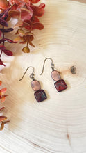 Load image into Gallery viewer, Red Jasper And Copper Dangle Earrings
