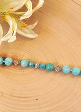Load image into Gallery viewer, Amazonite Beaded And Silver Clasp Bracelet
