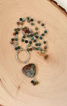 Load image into Gallery viewer, Long Necklace With Beaded Chain In Fancy Jasper
