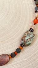Load image into Gallery viewer, Orange Japser, Carnelian and Copper Choker Necklace
