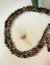 Load image into Gallery viewer, Vintage Long Necklace With Beautiful Tiger Eye And Tassel

