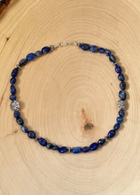 Load image into Gallery viewer, Tumbled Lapiz Lazuli Choker Necklace
