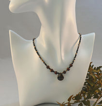Load image into Gallery viewer, Beaded Choker Tiger Eye Gemstone Necklace
