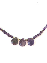 Load image into Gallery viewer, Genuine Amethyst Choker Necklace
