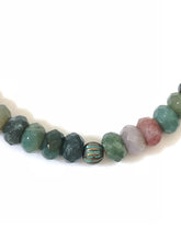 Load image into Gallery viewer, Forest Green Jasper Gemstone Choker Necklace
