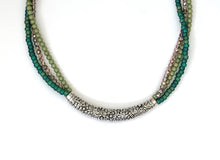 Load image into Gallery viewer, Multi-strand beaded choker necklace

