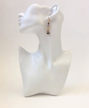 Load image into Gallery viewer, Purple Crystal Dangle Beaded Ear rings
