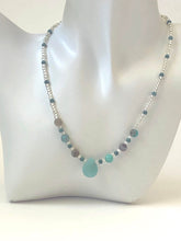 Load image into Gallery viewer, Amazonite Gemstone Beaded Choker Necklace
