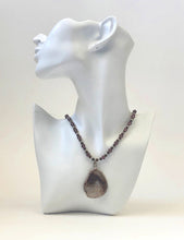Load image into Gallery viewer, Geode Gemstone Beaded Necklace

